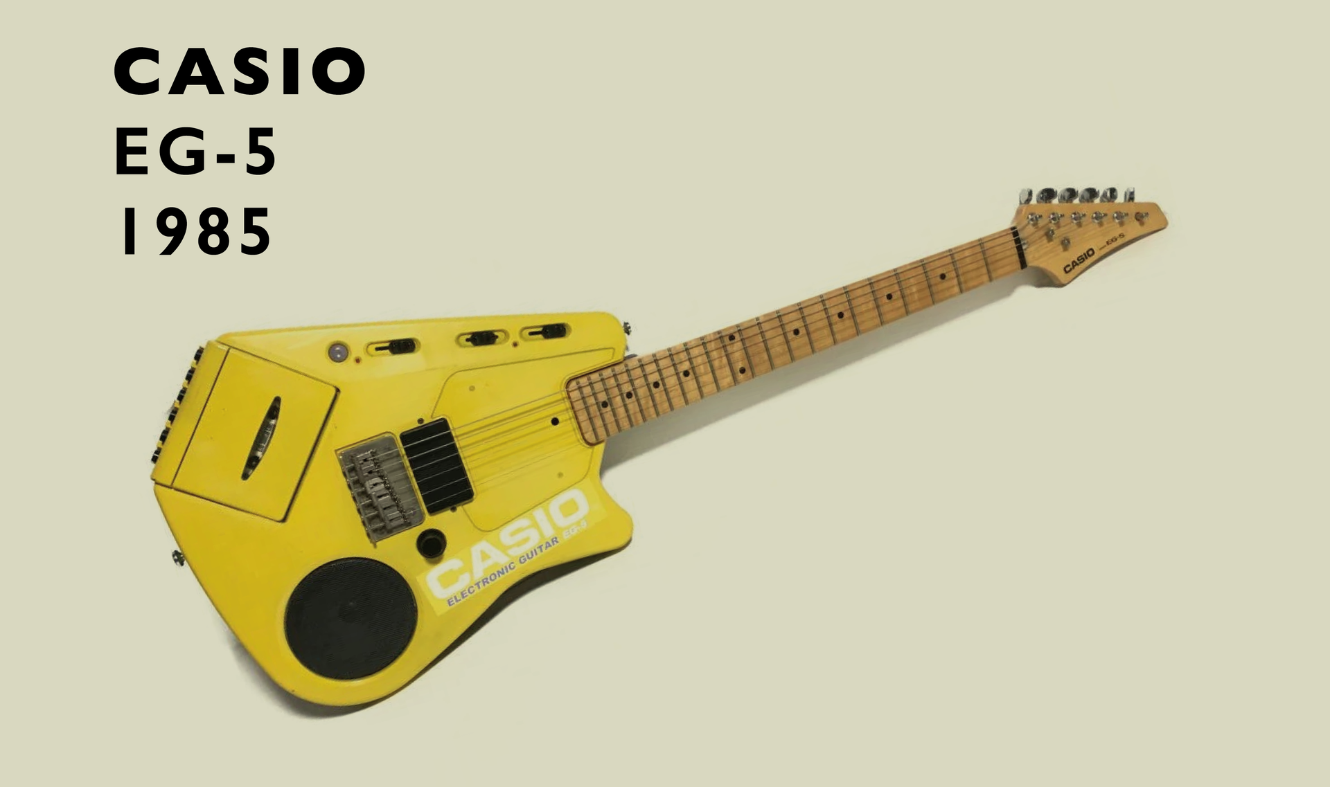 BRUTE INSPIRATION - CASIO - EG-5 - 1985 – Brute Bass Guitars BRUTE INSPIRATION - CASIO - EG-5 - 1985 – Brute Bass Guitars
